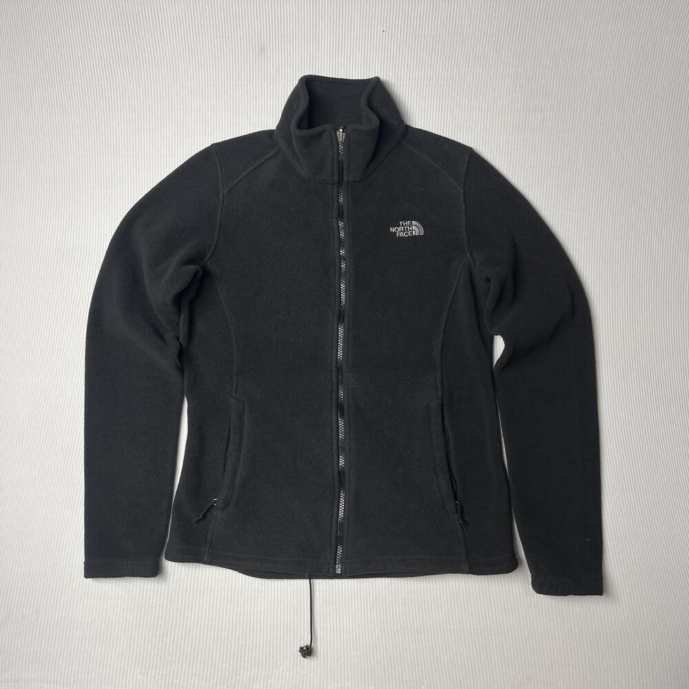 The North Face Fleece Jacket Womens M Black Full Zip FlashDry Soft Warm